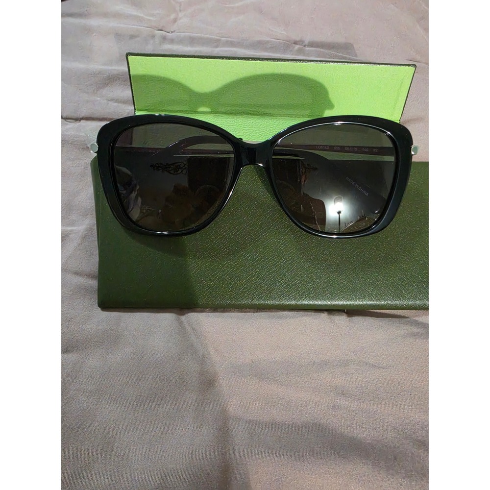 Longchampโ LO616S 001 Butterfly Black Silver Sunglasses Gradient Lens 56-15-140